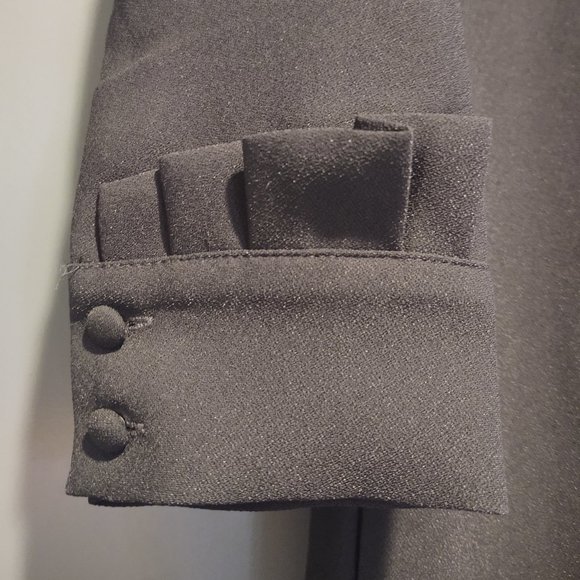 Banana Republic Black Ruffle Cuff  Dress, size 0 - Picture 3 of 3